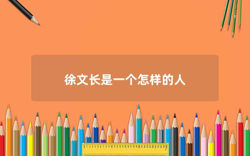 谁是徐文长（徐文长是一个怎样的人）