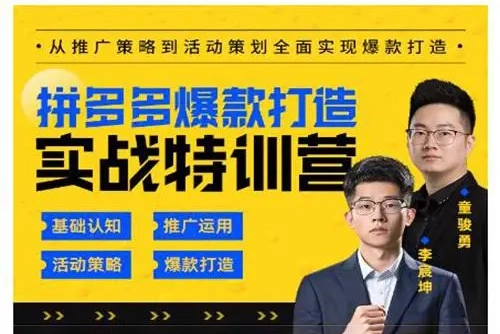 《2023拼多多爆款特训营》全套实战干货​复盘