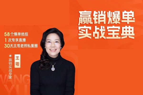 王雩赢销爆单实战宝典