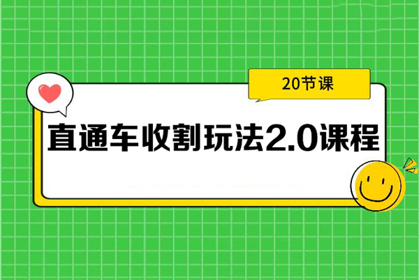 直通车收割玩法2.0课程：智能推广收割方法+标准推广收割方法（20节课）
