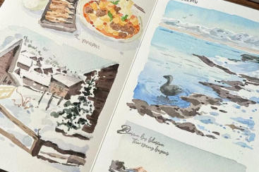 竹取水彩课456节