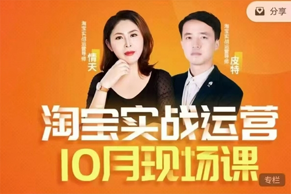 淘宝天猫全体系运营课程：店铺全系运营、动销玩法、付费推广、流量提升、擦边球玩法等等