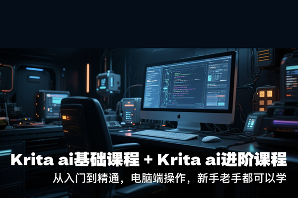 鬼鲛先生krita ai基础课程+Krita ai进阶课程，从入门到精通，电脑端操作，新手老手都可以学