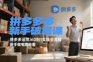 大海-拼多多新手破局课