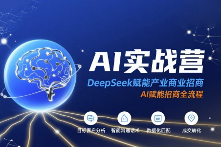 AI实战营：DeepSeek赋能产业商业招商，AI赋能招商全流程