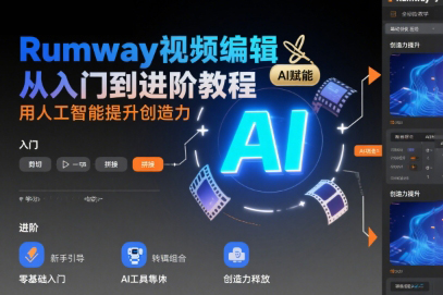 Rumway视频编辑从入门到进阶教程，用人工智能提升创造力