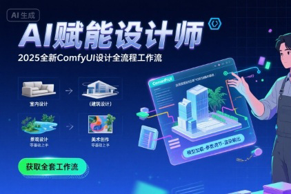 AI赋能设计师，2025全新comfyui设计全流程工作流，室内