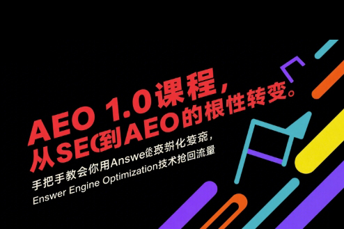 大卫AEO 1.0 课程，从SEO到AE0的基命性转变，手把手教会你用AnswerEngineOptimization技术抢回流量