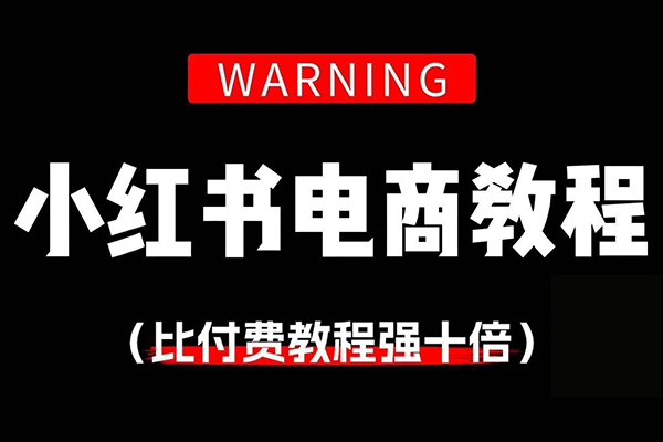 2025小红书电商开店卖货精细化实战教学2.0